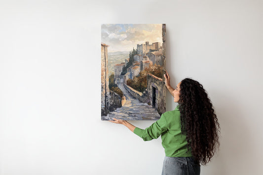 Tramonto su Erice Plakat