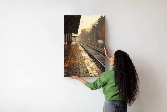 Mglisty Peron Plakat