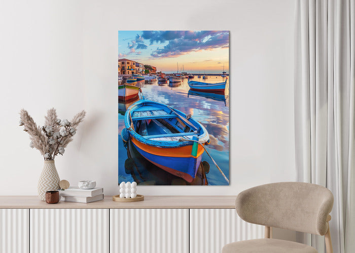 Barche al Tramonto Plakat