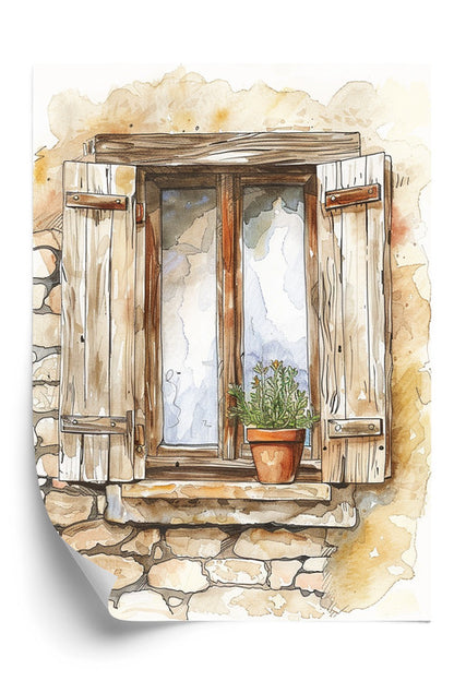 Finestra Rustica Plakat