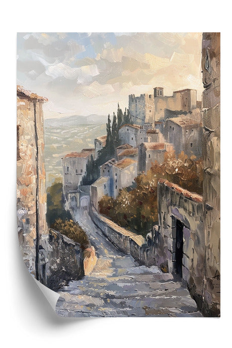 Tramonto su Erice Plakat
