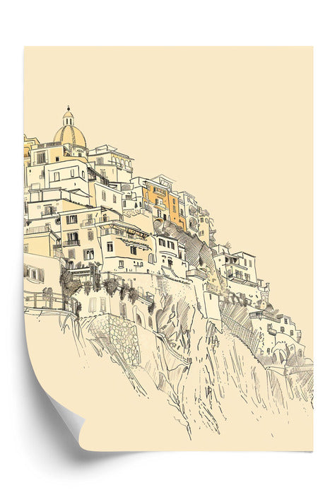 Linea di Positano Plakat