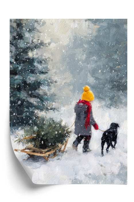 Plakat Zimowy Spacer