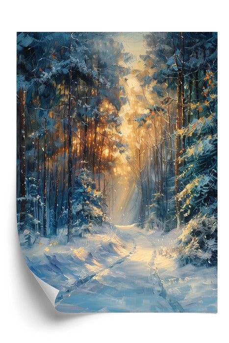 Plakat Leśna Droga o Świcie