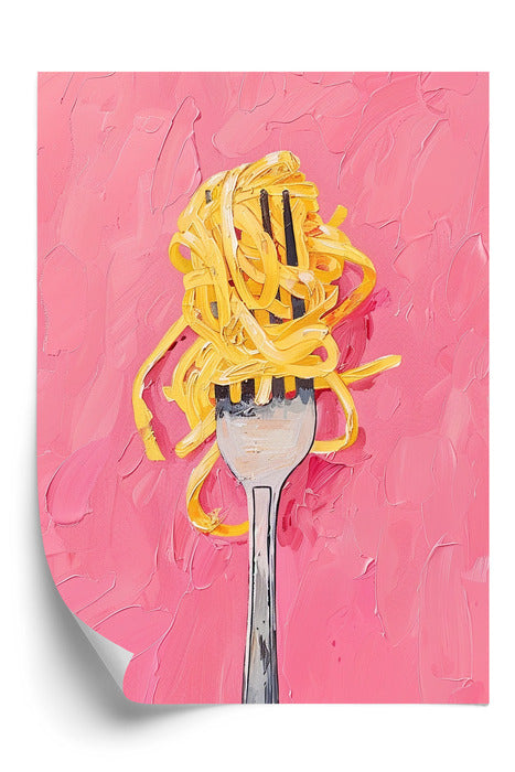 Plakat Pasta on Pink