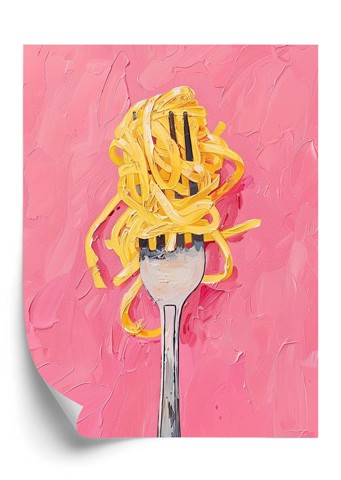 Plakat Pasta on Pink