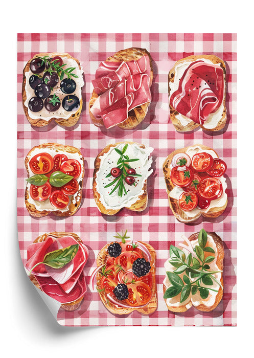 Plakat Bruschetta Selection