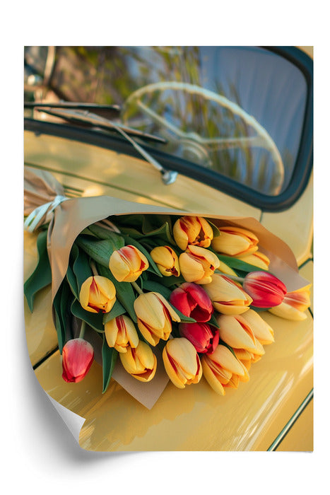 Plakat Classic Car Florals