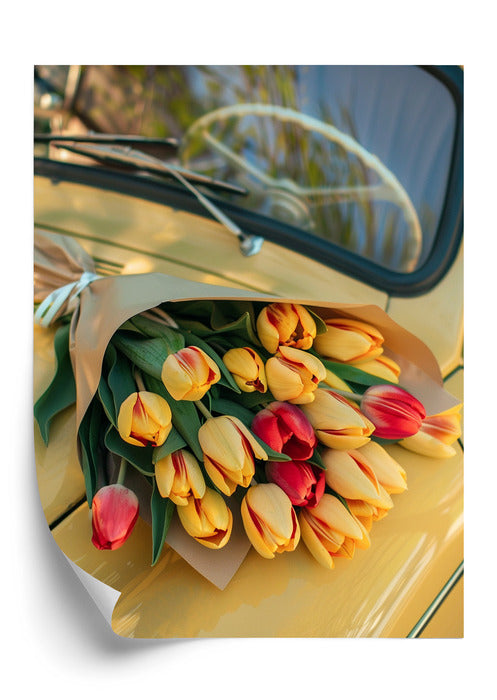 Plakat Classic Car Florals